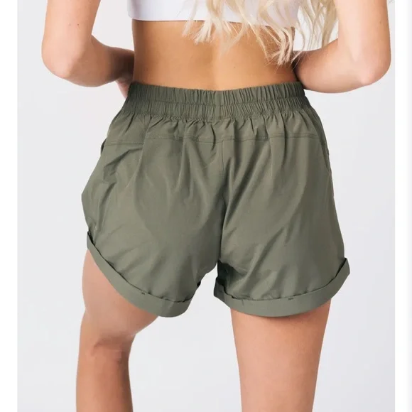 Zyia Olive Summer Shorts - Picture 2 of 5